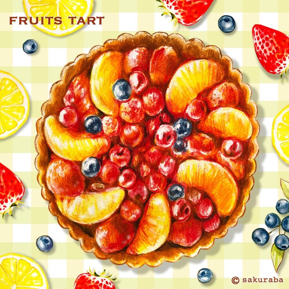 イラストやロゴデザイン、似顔絵を色鉛筆で描きます 食べ物、植物、似顔絵を主に色鉛筆でかわいく描いています。 イメージ7