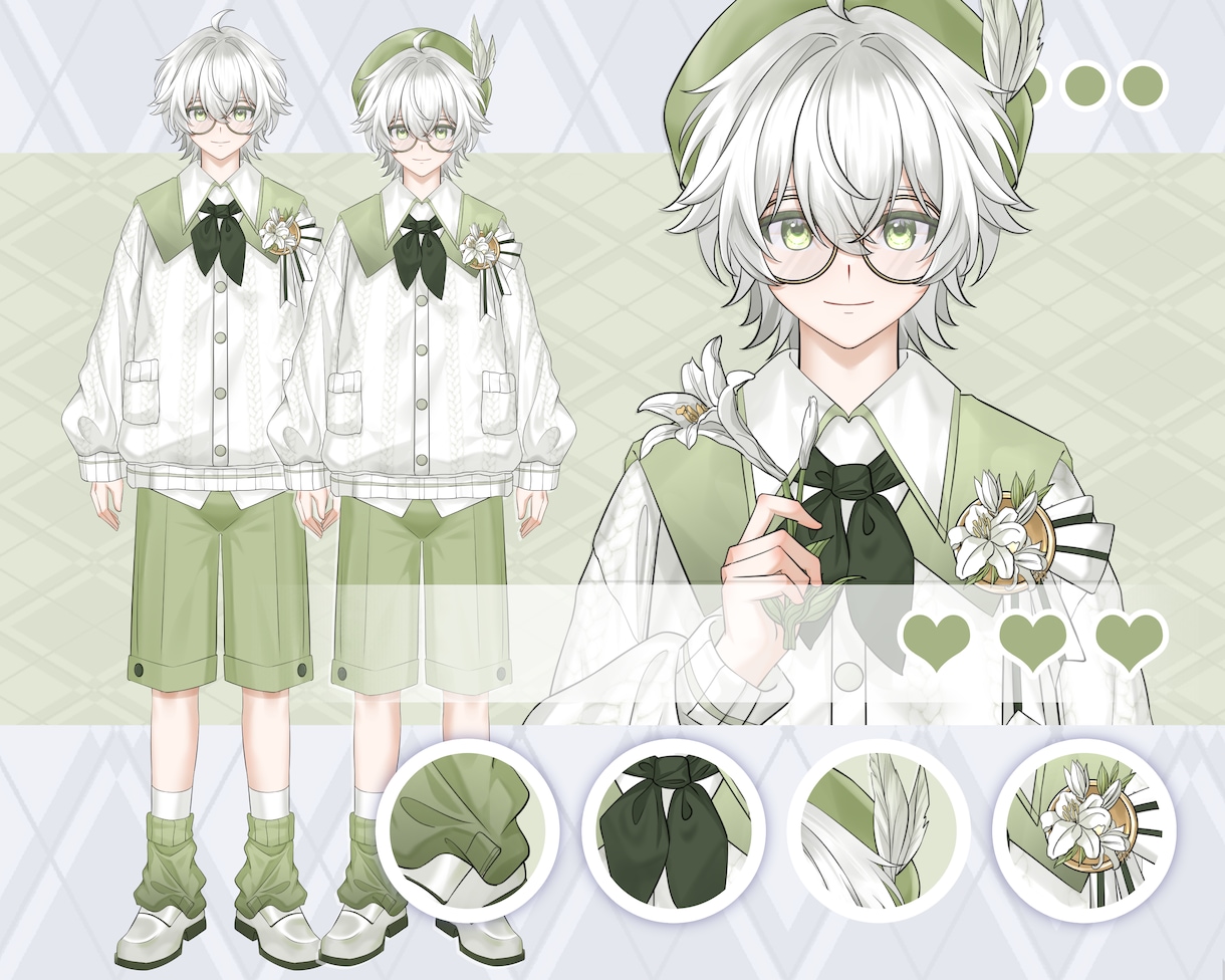企業並み！女性·男性Vtuberモデル制作します 著作権譲渡！修正無制限！表情８つ！企業並カスタムlive2d イメージ6