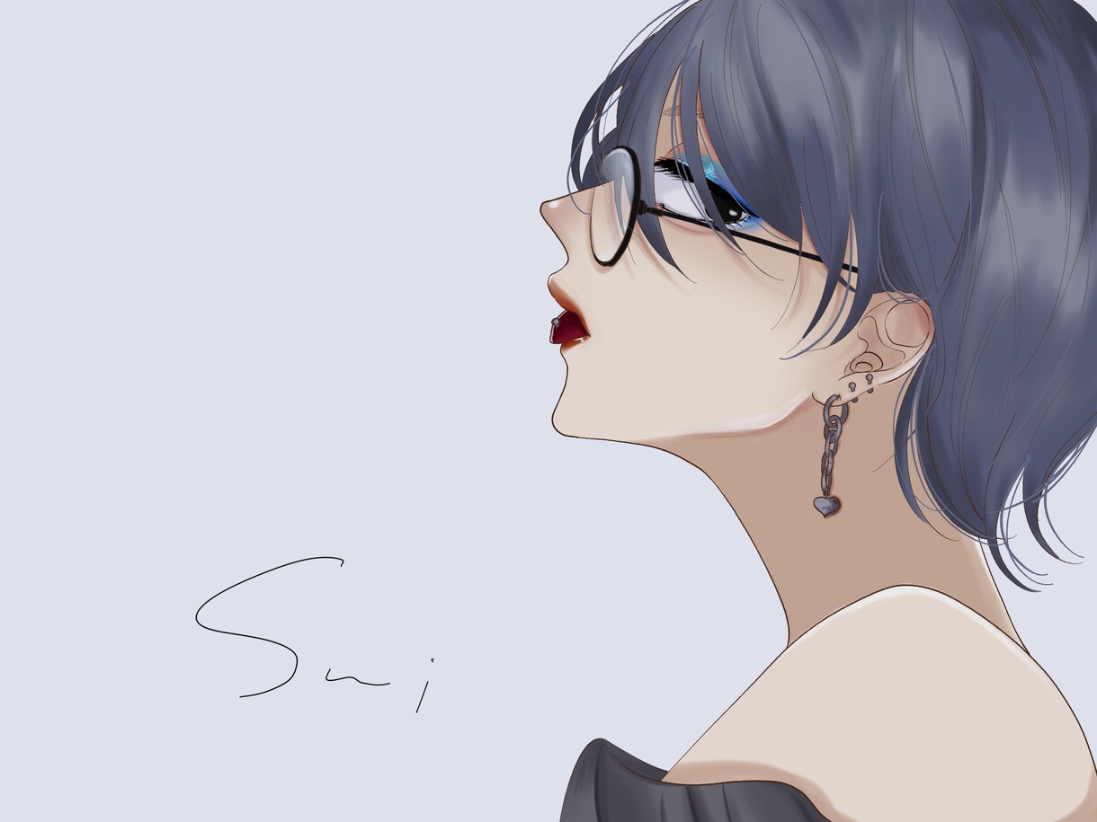 イラスト作成いたします アンニュイな女性や線の細めな男性などのイラストをお描きします イメージ1