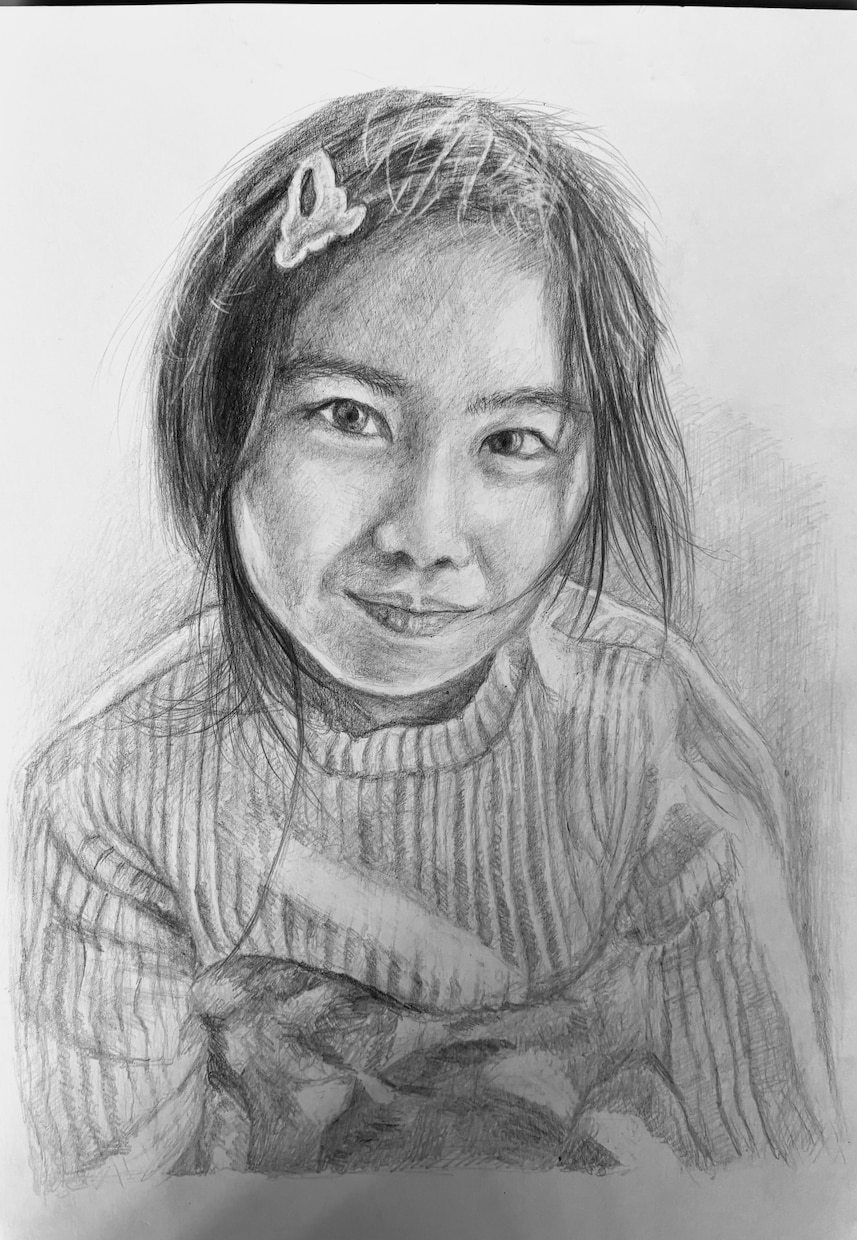 リアル鉛筆画　写真から心に残るものを制作します 思い出に残る一枚を残しませんか。 イメージ8