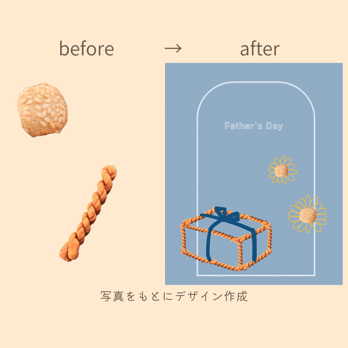 あなたの写真とテキストでおしゃれな画像を作成します やわらかくシンプルなのに、どこか落ち着く画像をあなたに イメージ6