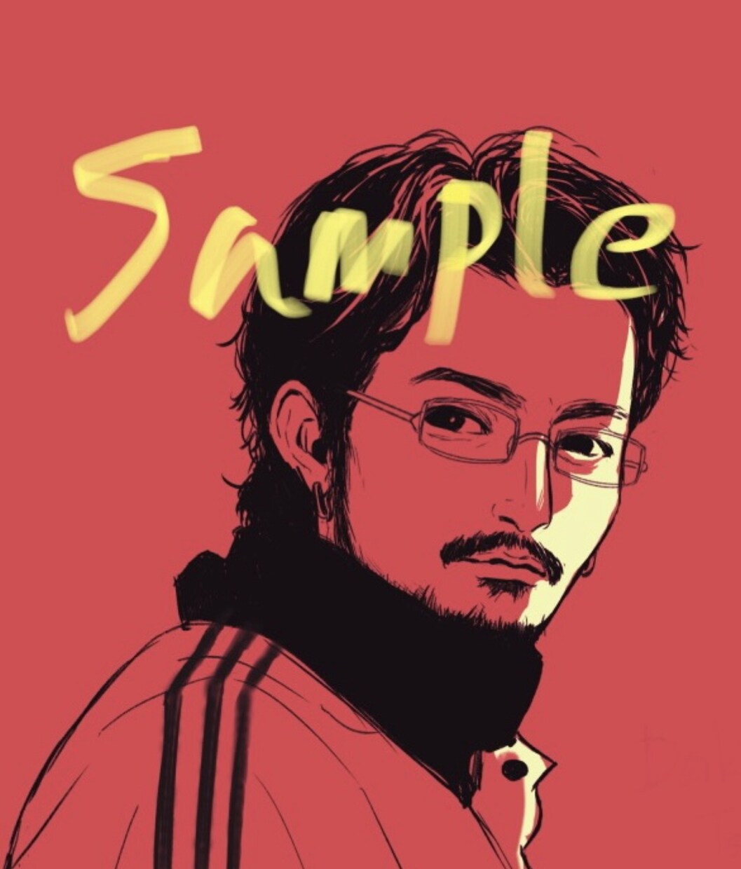 期間限定★シンプルでオシャレな似顔絵を描きます お好きな色で彩色できます(ビジネス・SNSアイコン) イメージ1