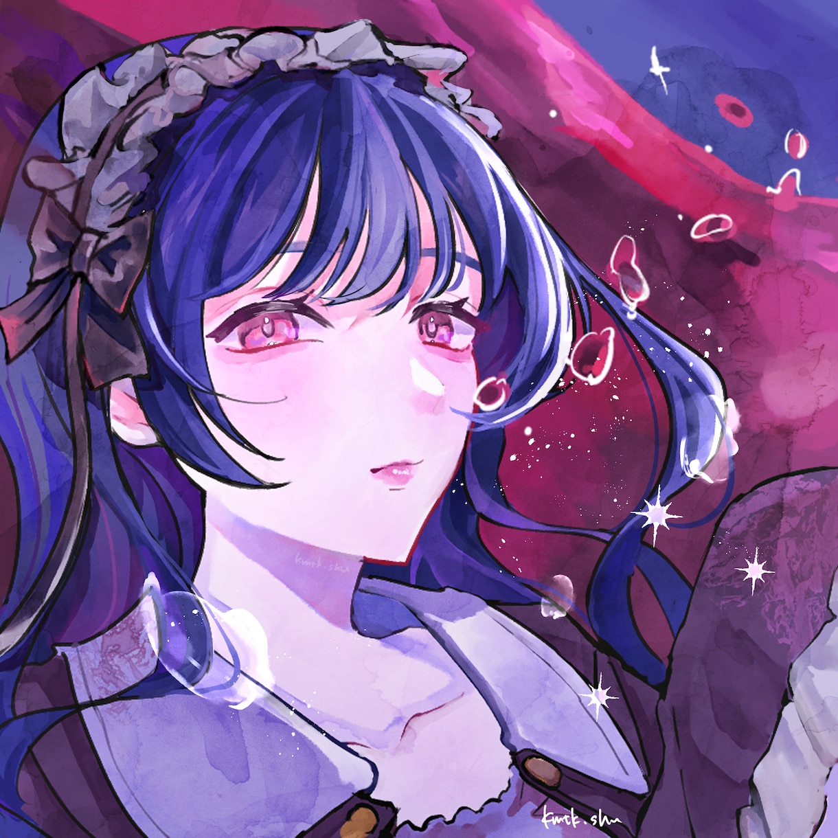 きらきらかわいい女の子描きます キラキラ可愛い、おしゃれな女の子のイラストはいかがですか？ イメージ1