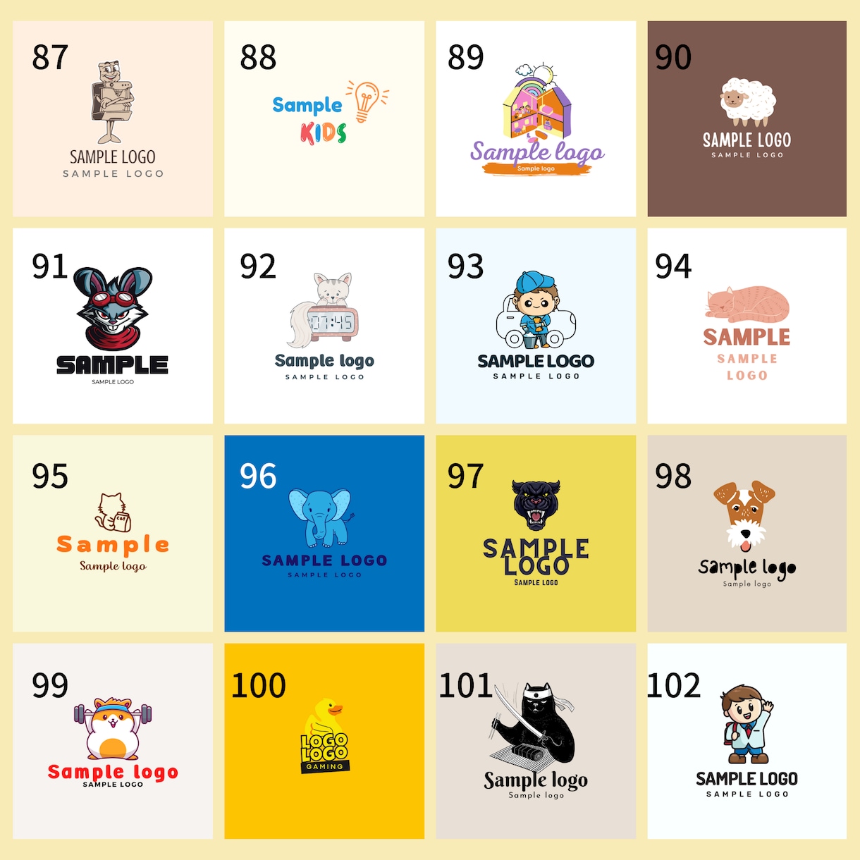 最安値！！ポップなデザインのロゴを格安で作成します ココナラ始めたての為、2月末までお安く提供します！！ イメージ10