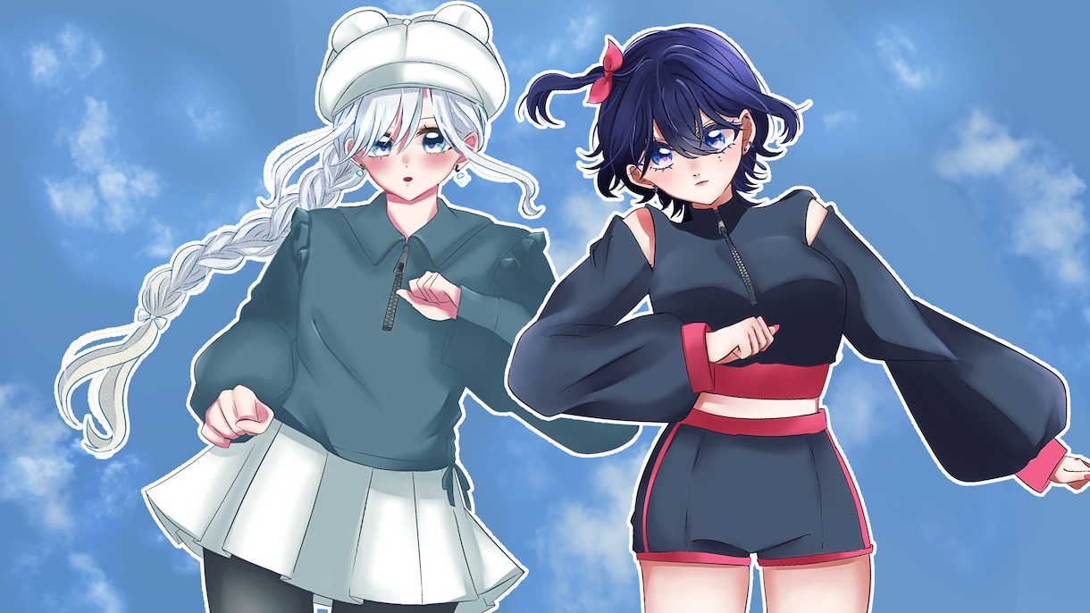 うたってみたサムネイルや立ち絵作成いたします 目を引くサムネイル、MV映えする立ち絵を誠心誠意作成します イメージ5