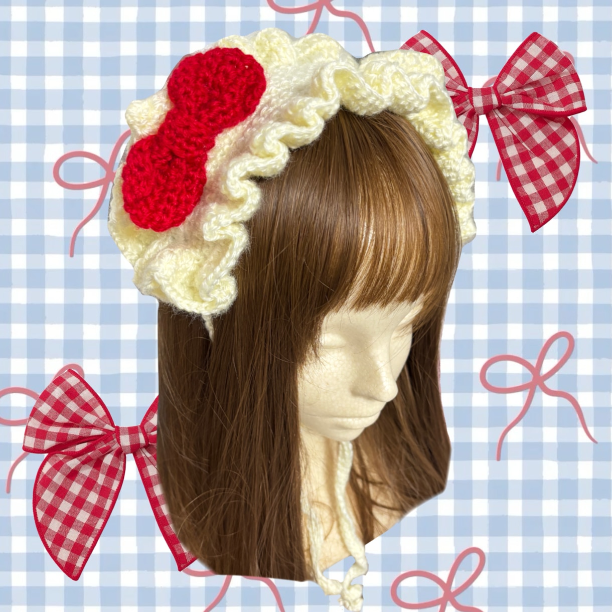ヘアアクセ、小物、なんでも編みます これからの季節、自分だけの可愛いほしくないですか？♡ イメージ5