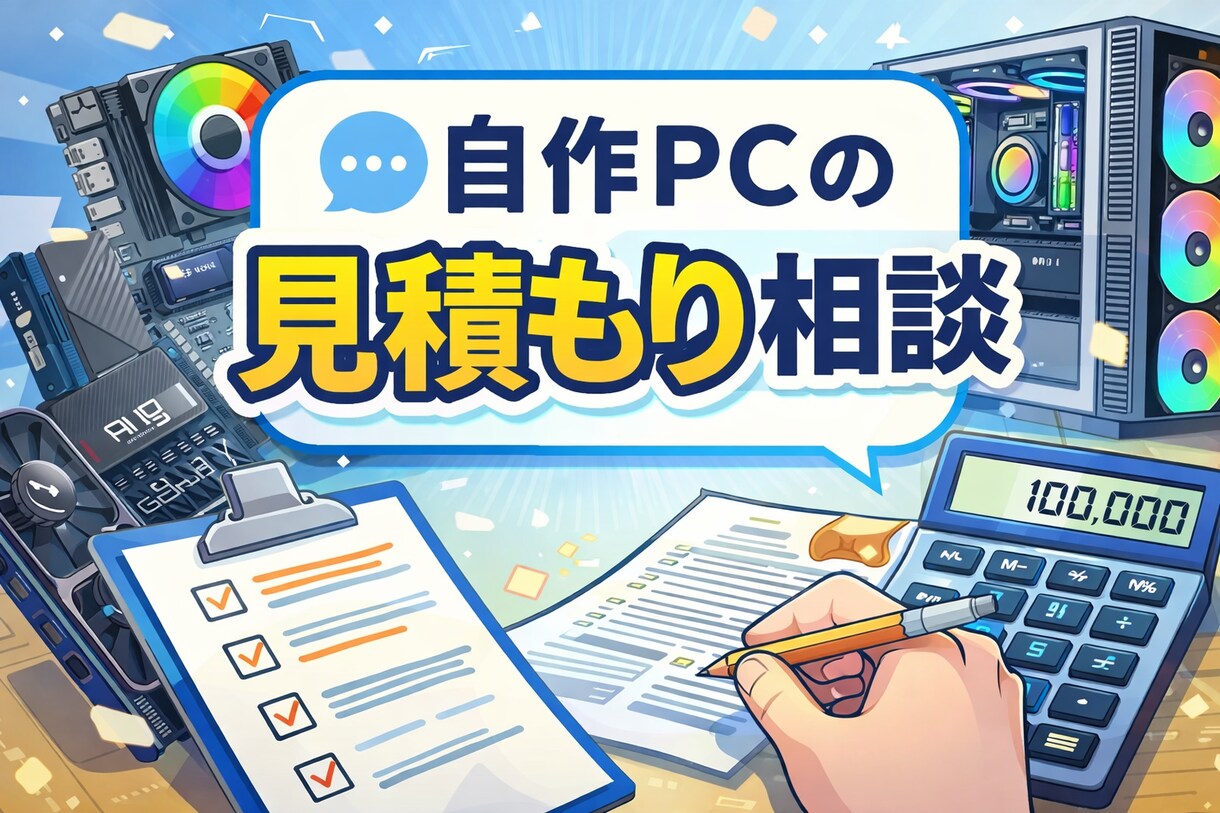 自作PCの見積もりのお手伝いをします ゲーム用、配信用、ビジネス用まで相談可能 イメージ1