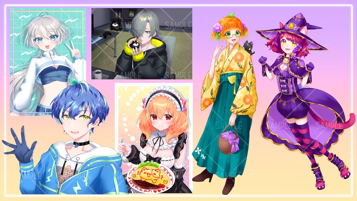 あなたのキャラクター魅力的にお描きします 活動者様向け！１からのキャラデザもお受けします！ イメージ2
