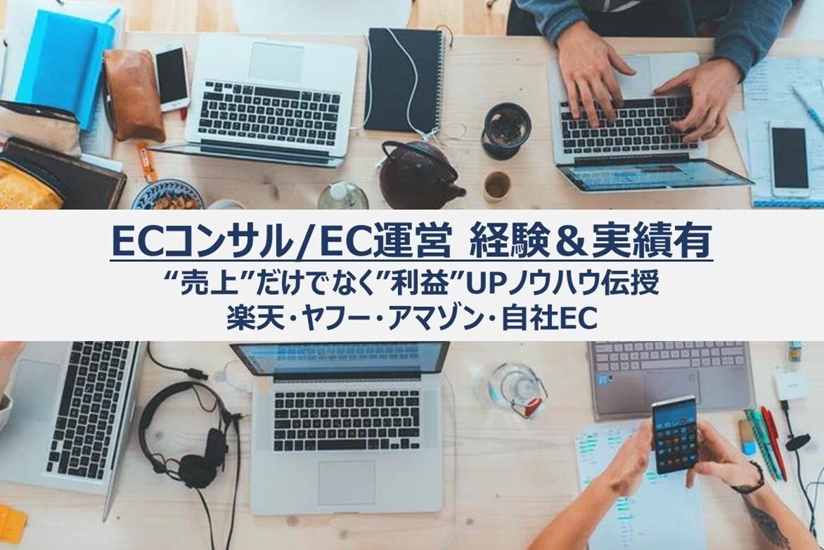 単発 ECビジネス拡大目指して親身にコンサルします スタートしたばかり、伸び悩んでる店舗を本気でサポートします！ イメージ1