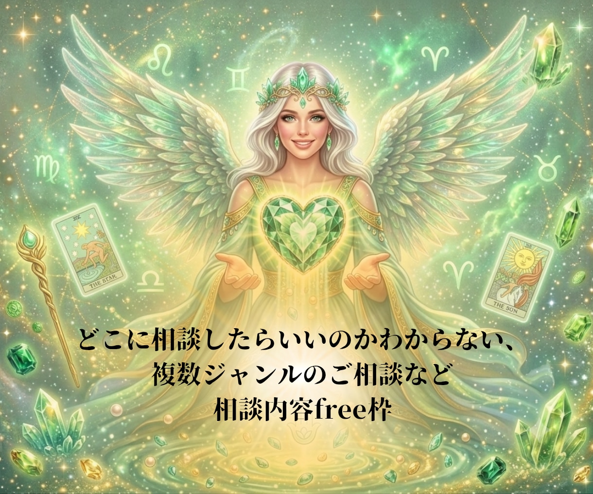 悩みごとの種類が多くても1つずつ丁寧に占います 複数ジャンルの悩みごと、ジャンル不明の内容なども占います イメージ1
