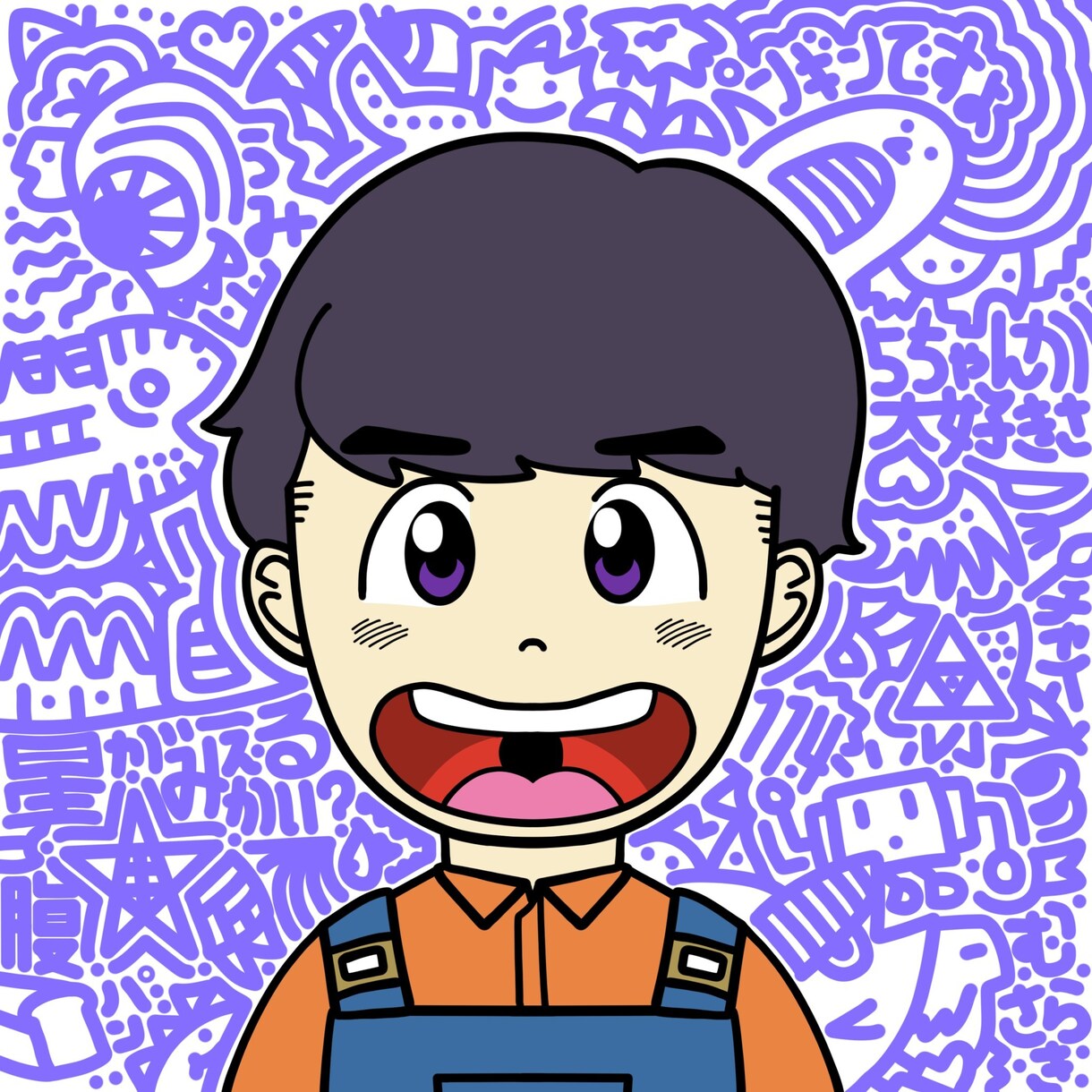 ポップな絵柄の似顔絵を描きます プレゼントやSNSのアイコンに! イメージ2