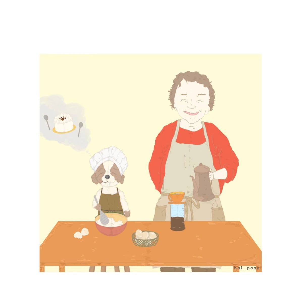 ゆるかわタッチで人とペットのイラスト描きます 犬・猫OK／SNS・プレゼントに イメージ5
