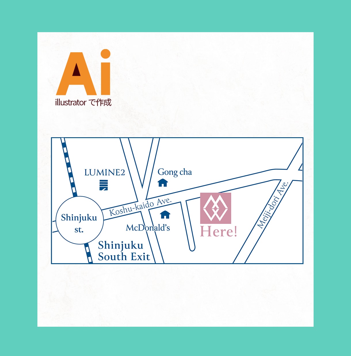 サンプル２案！illustratorで地図作ります JPG/ PNG/ PDF 納品、AIデータ相談可 イメージ7
