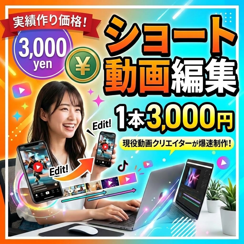 SNS動画編集いたします TikTok 、Instagram、YouTubeなどの編集 イメージ1