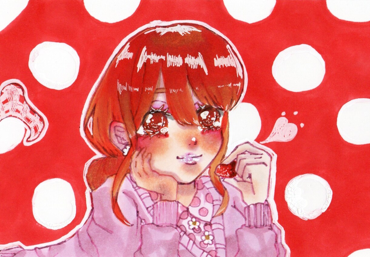 コピックで深みのある人物のアイコンを描きます 男の子女の子どちらもカッコいい子可愛い子対応可能です‼︎ イメージ1