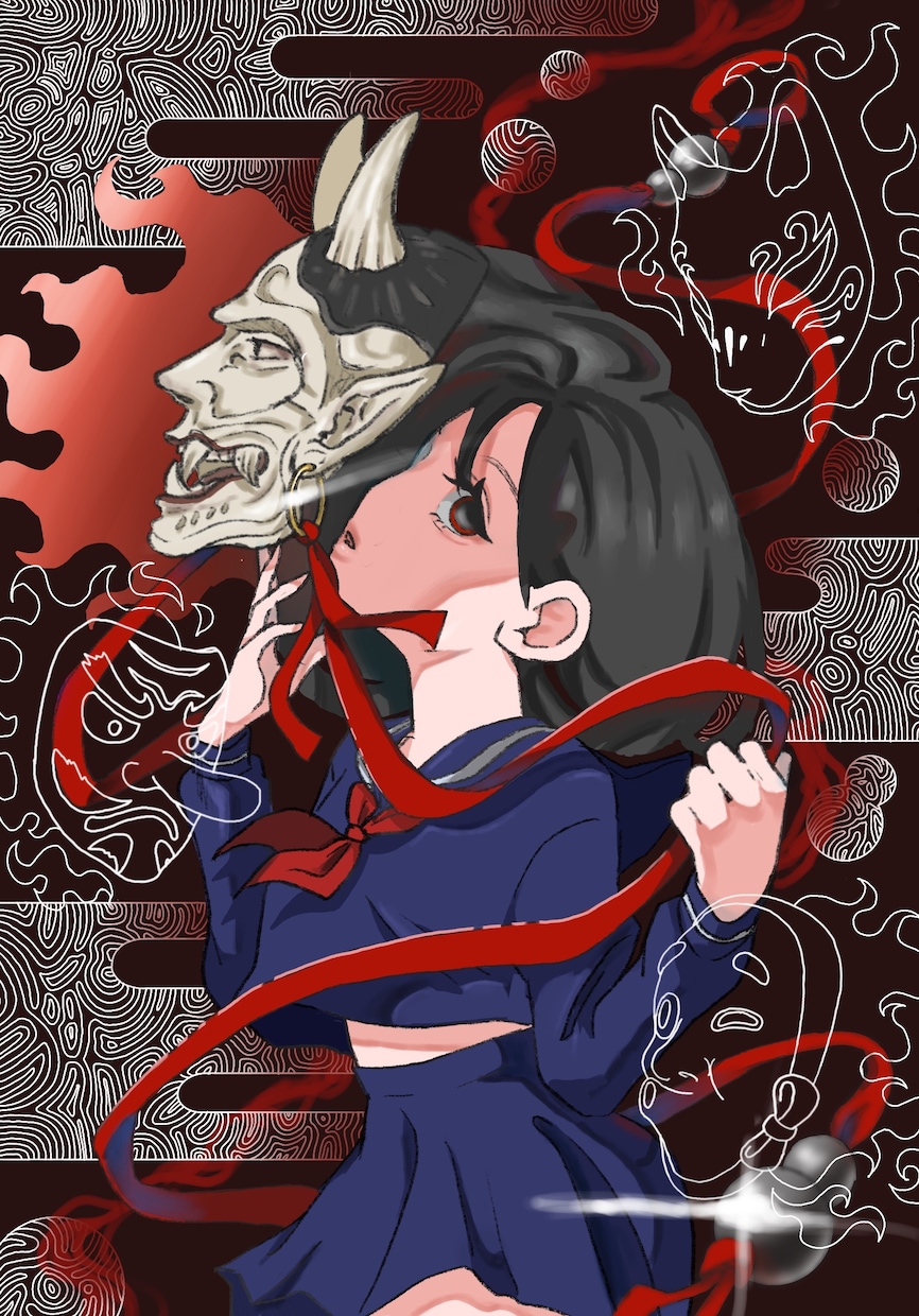 目が特徴的なキャラクターのイラストを描きます イカした個性的なキャラクターを求めている方へ イメージ2