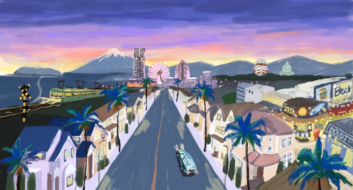 温かみのある背景風景イラスト描きます 思い出の風景/背景/ショップイメージ/あなたの街のPRに◎ イメージ2