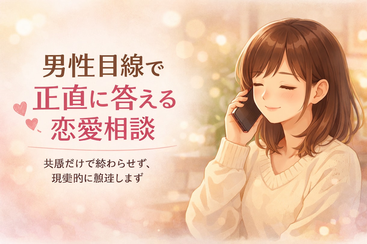 眠れない夜の恋愛モヤモヤ電話相談します 今の気持ちを吐き出して頭を整理できます イメージ1