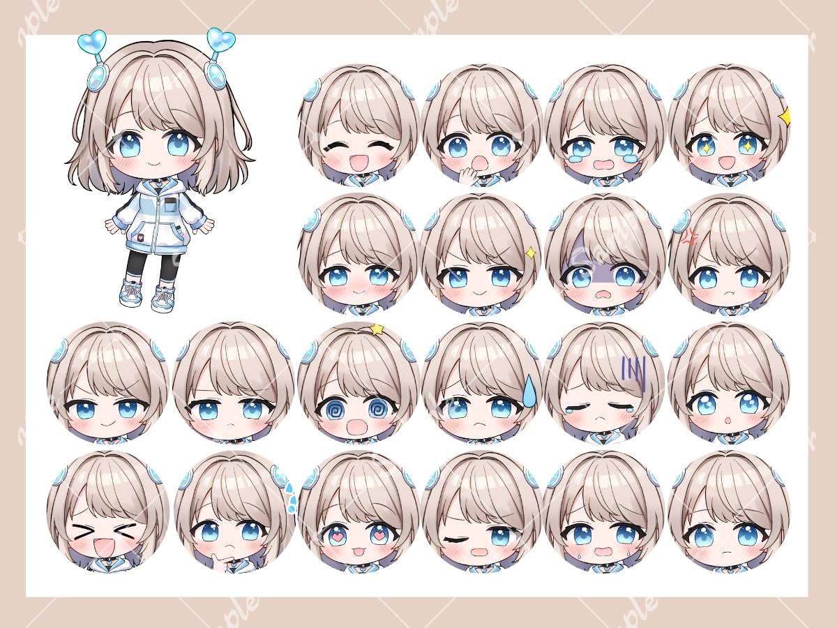 ちびキャラ、ミニキャライラストお描きします アイコン、サムネ、グッズにも!!商用料込みです イメージ2