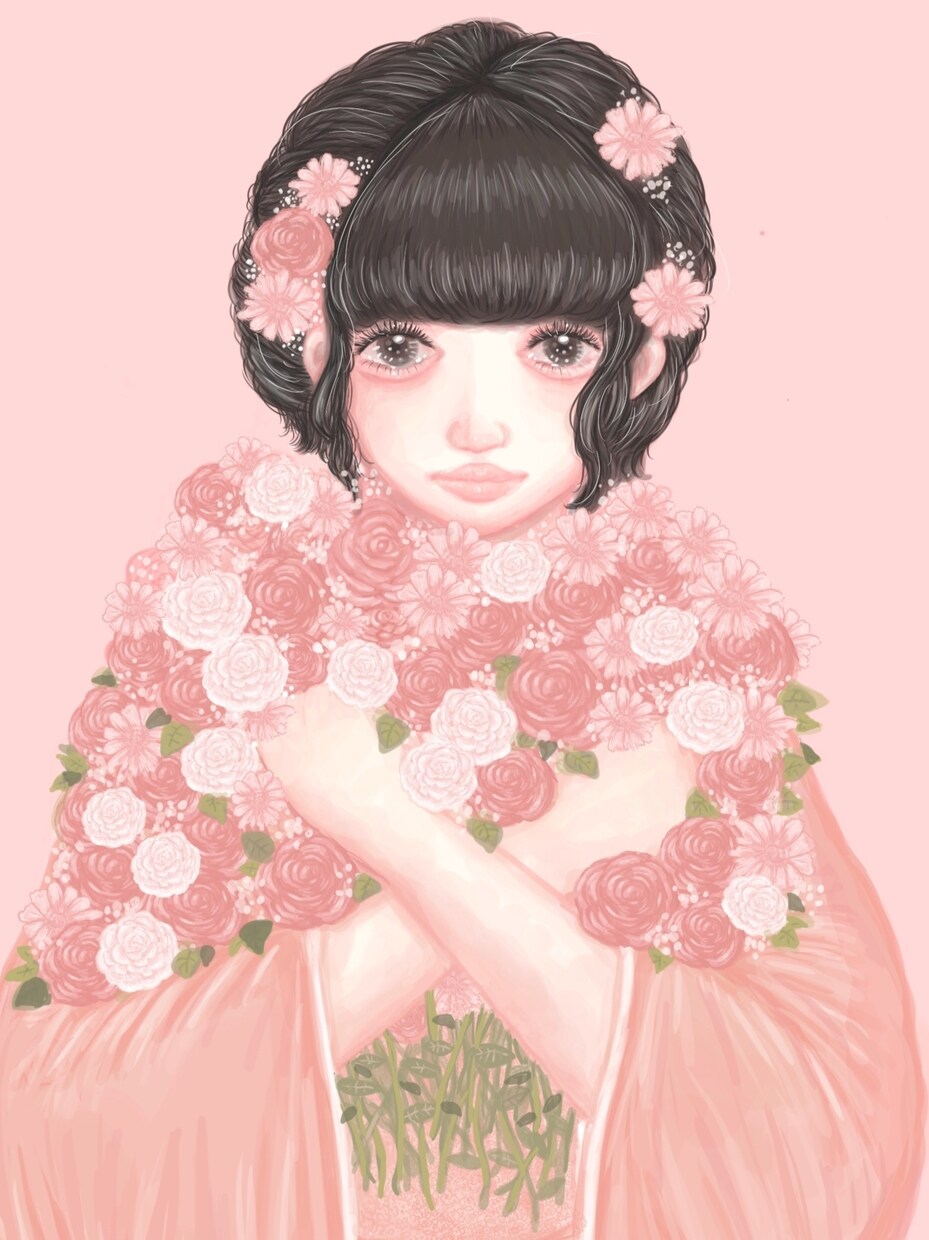 厚塗りでお洒落な雰囲気の似顔絵描きます おしゃれで可愛い似顔絵、イラスト。アイコンやサムネにどうぞ。 イメージ8