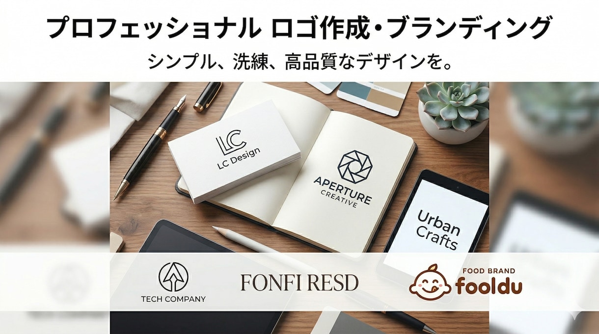 シンプルデザイン：HP/ロゴ/名刺を全部作ります 開業に必要なブランドツールをシンプルにまとめてご提供 イメージ1