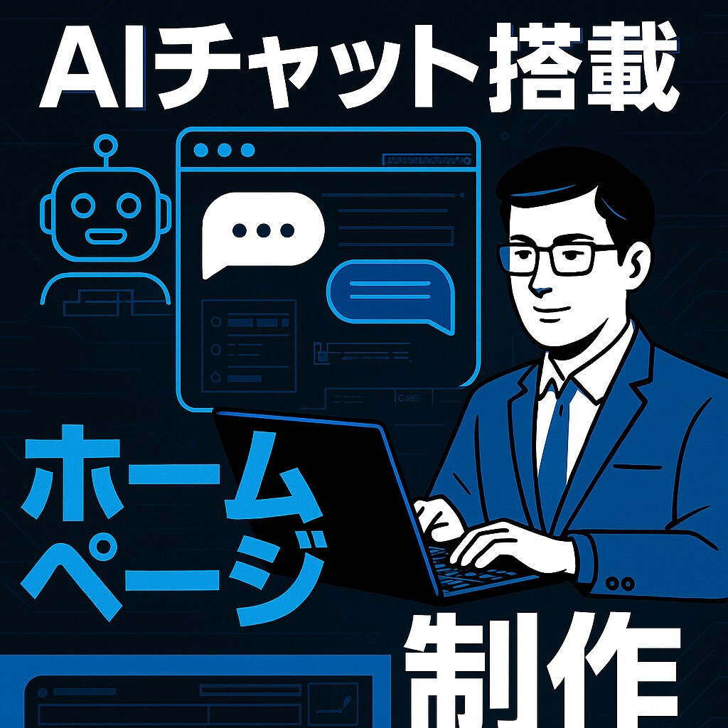 AIチャット付きWebサイト制作します 初心者OK！AI付きHPを丸ごと制作 イメージ1