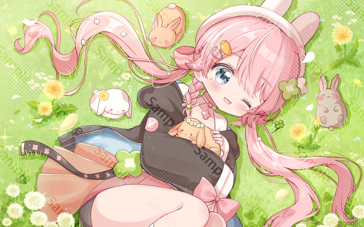アイコンや1枚絵など︎✿ふわふわで可愛い絵描きます ☆現在通常等身・ミニキャラ特別価格で受付中です！ イメージ6
