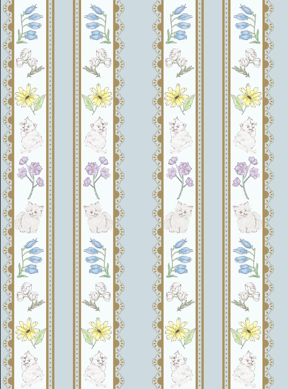 オリジナル総柄パターン販売します 花柄や動物柄などの可愛い柄をデザインします。 イメージ1