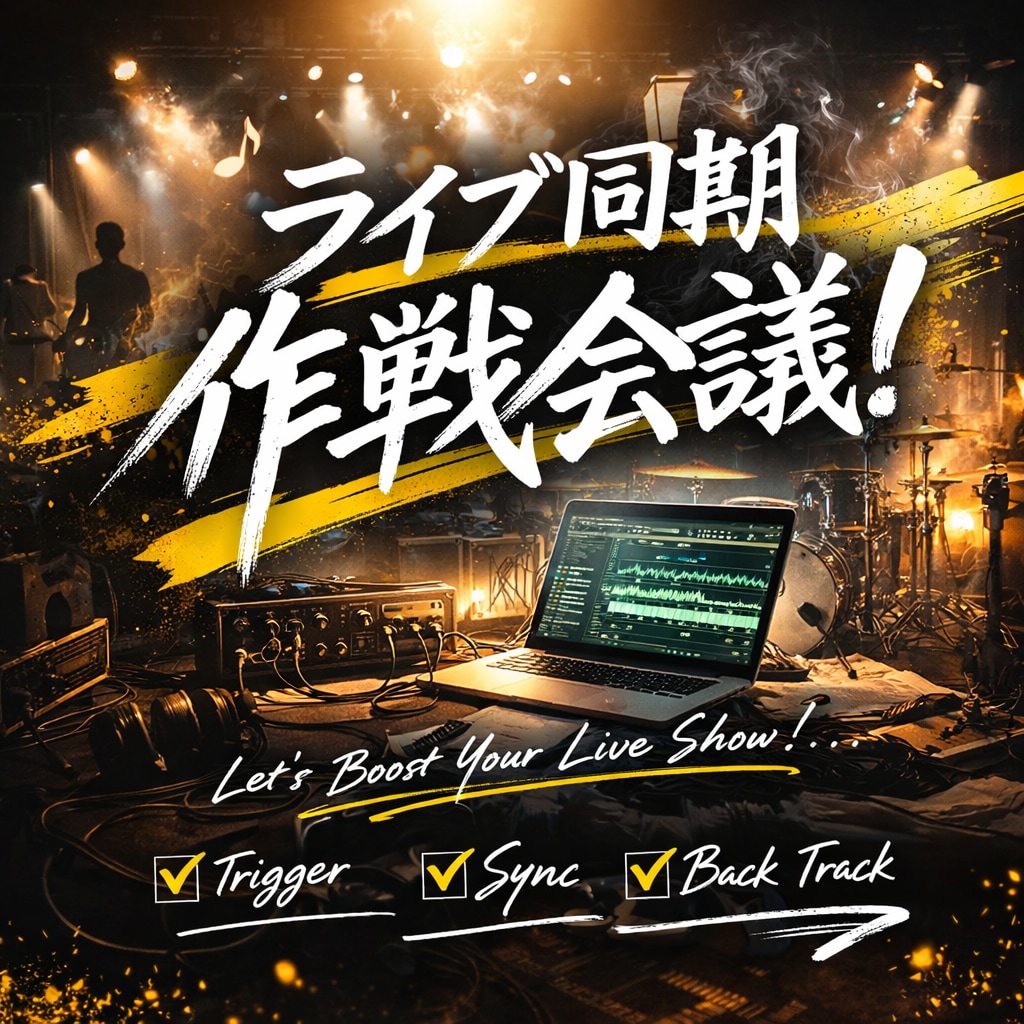 ライブ同期作戦会議！「わからない」を解消します 「メンバー不足」を「武器」に！同期システムを共に構築！ イメージ1