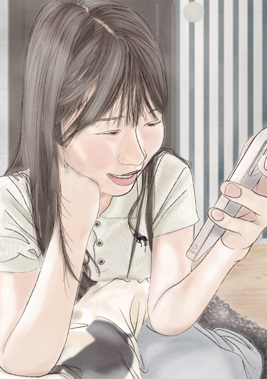 記念日の写真をイラスト化します 人物やペットの写真をリアルなイラストにします。 イメージ6