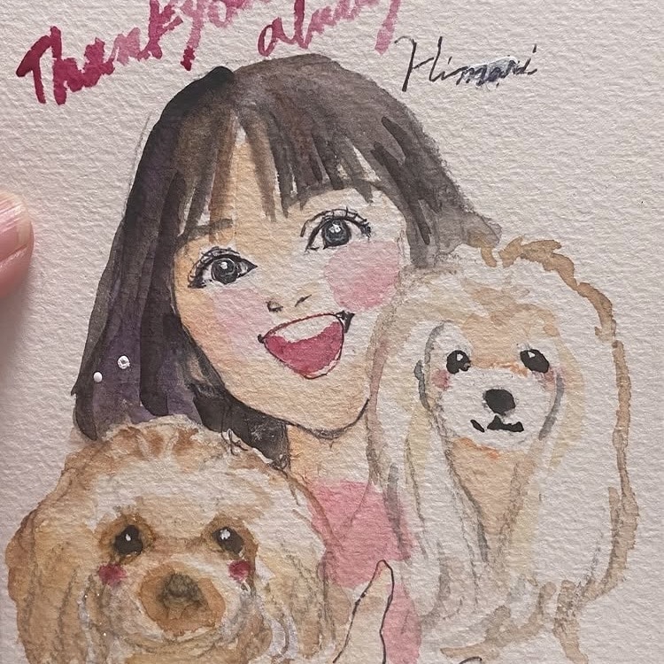 似顔絵｜原画｜丁寧にお描きします 【期間限定】犬猫人物ペット可 プレゼントにも イメージ5