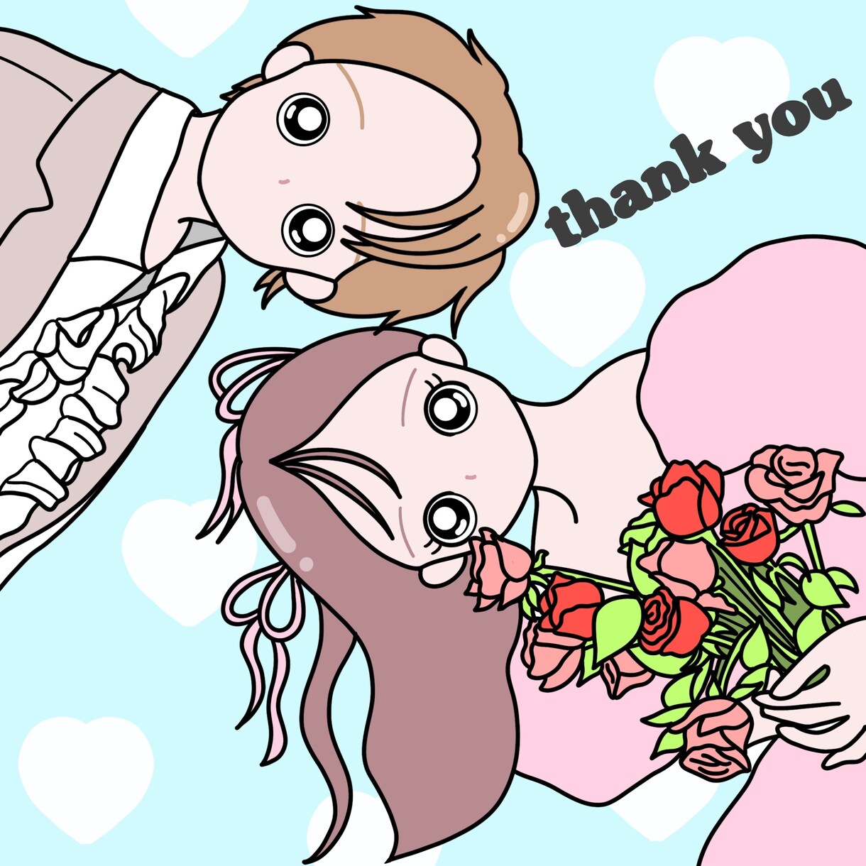 商用◎アイコン・結婚式・挿絵.各種イラスト承ります 修正無制限ポップでかわいい人物イラストを丁寧にお描きします！ イメージ7
