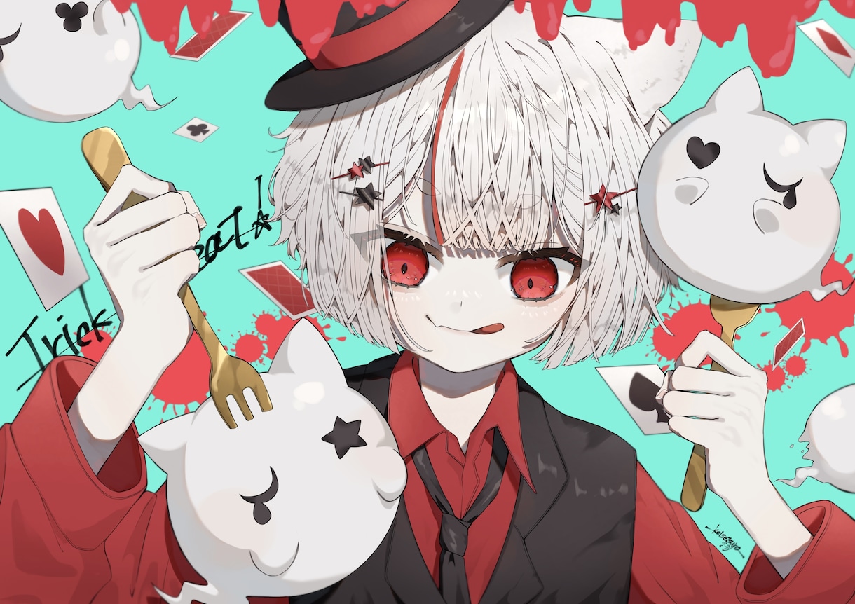 可愛さの中に少し格好良さあるイラストをお描きします ケモ耳,中性的,和風ものなどが得意です イメージ9