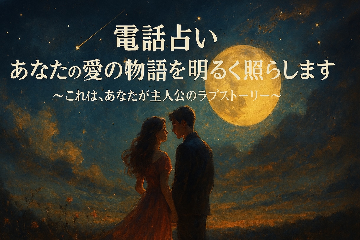 電話占い　あなたの愛の物語を明るく照らします これは、あなたが主人公のラブストーリー イメージ2