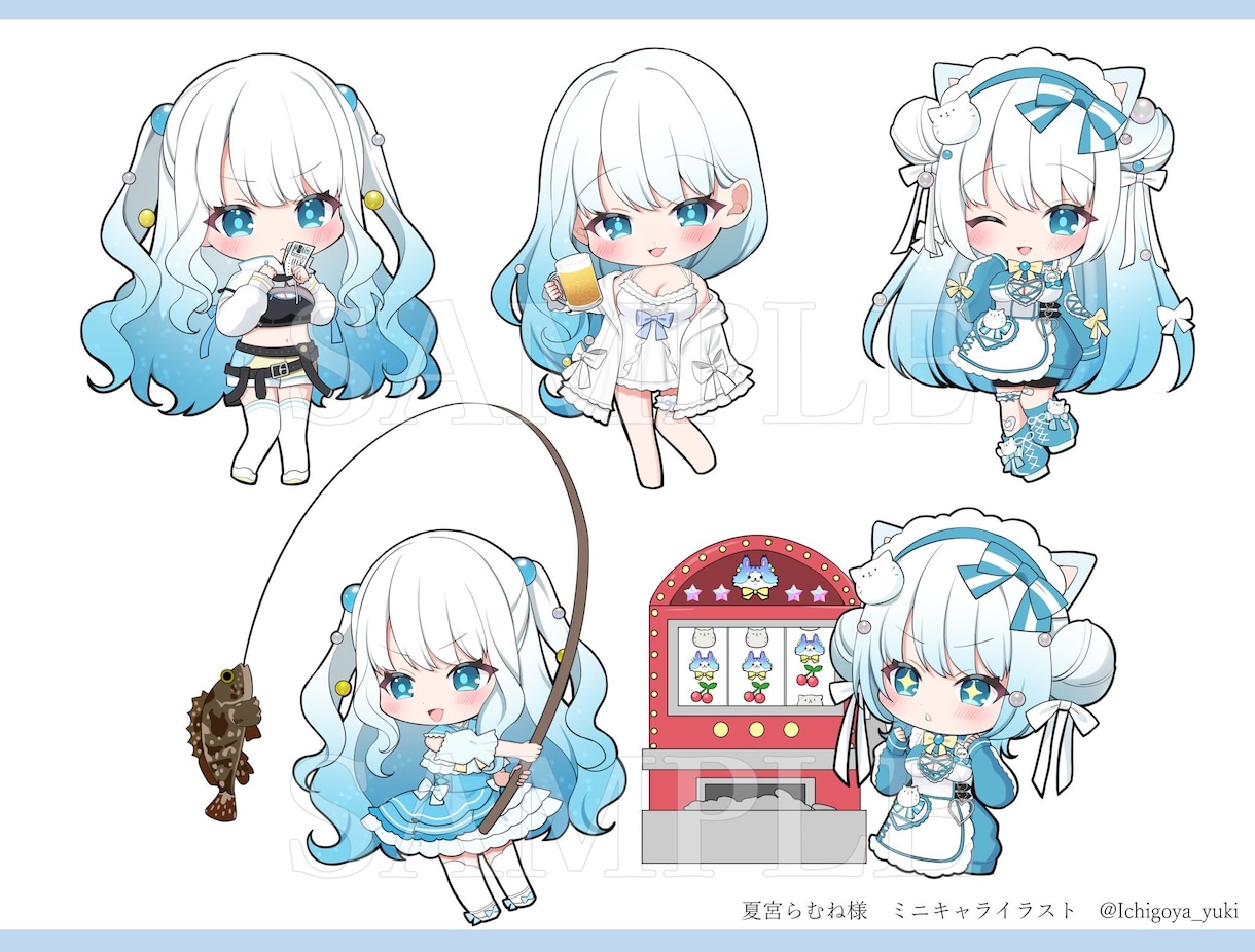 商用利用無料！デフォルメ・SDイラスト描きます グッズに最適！Vtuberさんや、活動者さんにおすすめです！ イメージ2