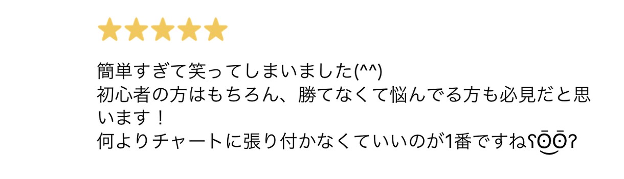 バイナリー1日1回優位性あるエントリー教えます 大好評☆初心者や手法に迷っている方にものすごくお勧めします！ イメージ6