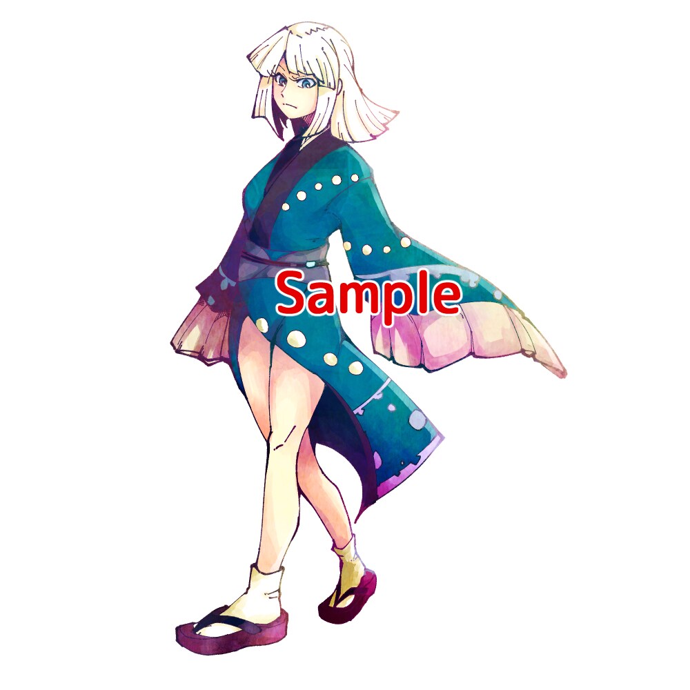 キャラの立ち絵（カラー）お描きします 自分のオリジナルキャラを描いてほしい…そんな時に！ イメージ2