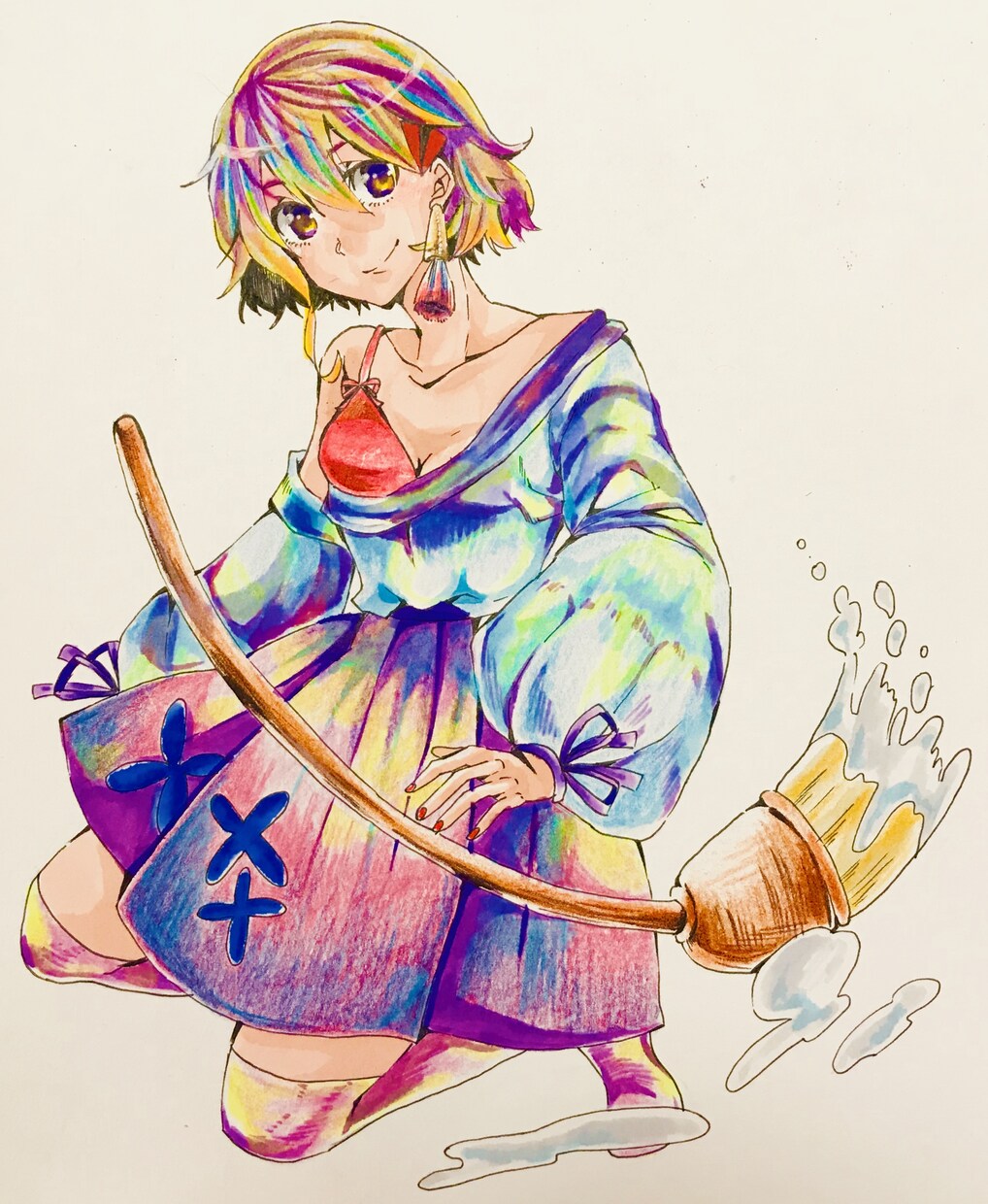 色紙で！素敵なアナログイラスト作成します あなたのご要望に寄り添います！(可愛い・綺麗 etc… イメージ5