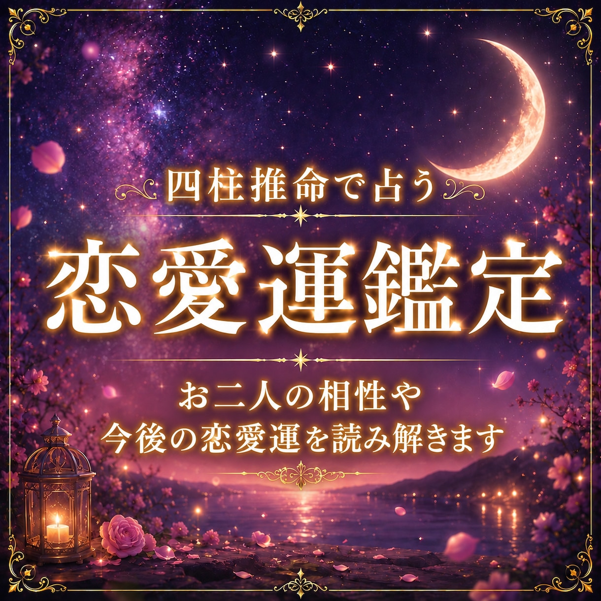 四柱推命で恋愛運・結婚運・相性を詳しく占います 恋愛傾向やお二人の相性、今後の運気を丁寧に読み解きます イメージ1