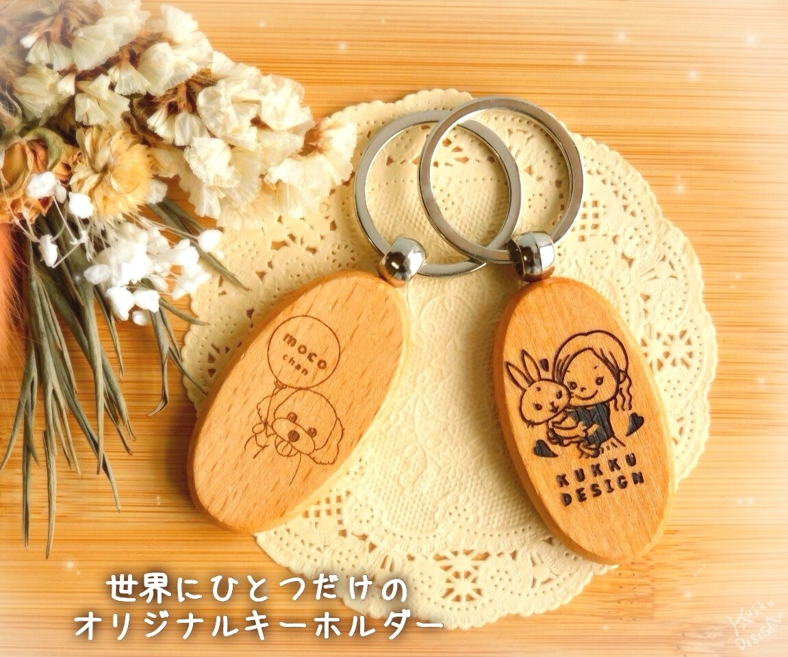プレゼントにも◎オーダーメイドキーホルダー作ります 似顔絵やオリジナルイラストを作って世界に1つのキーホルダーを イメージ1