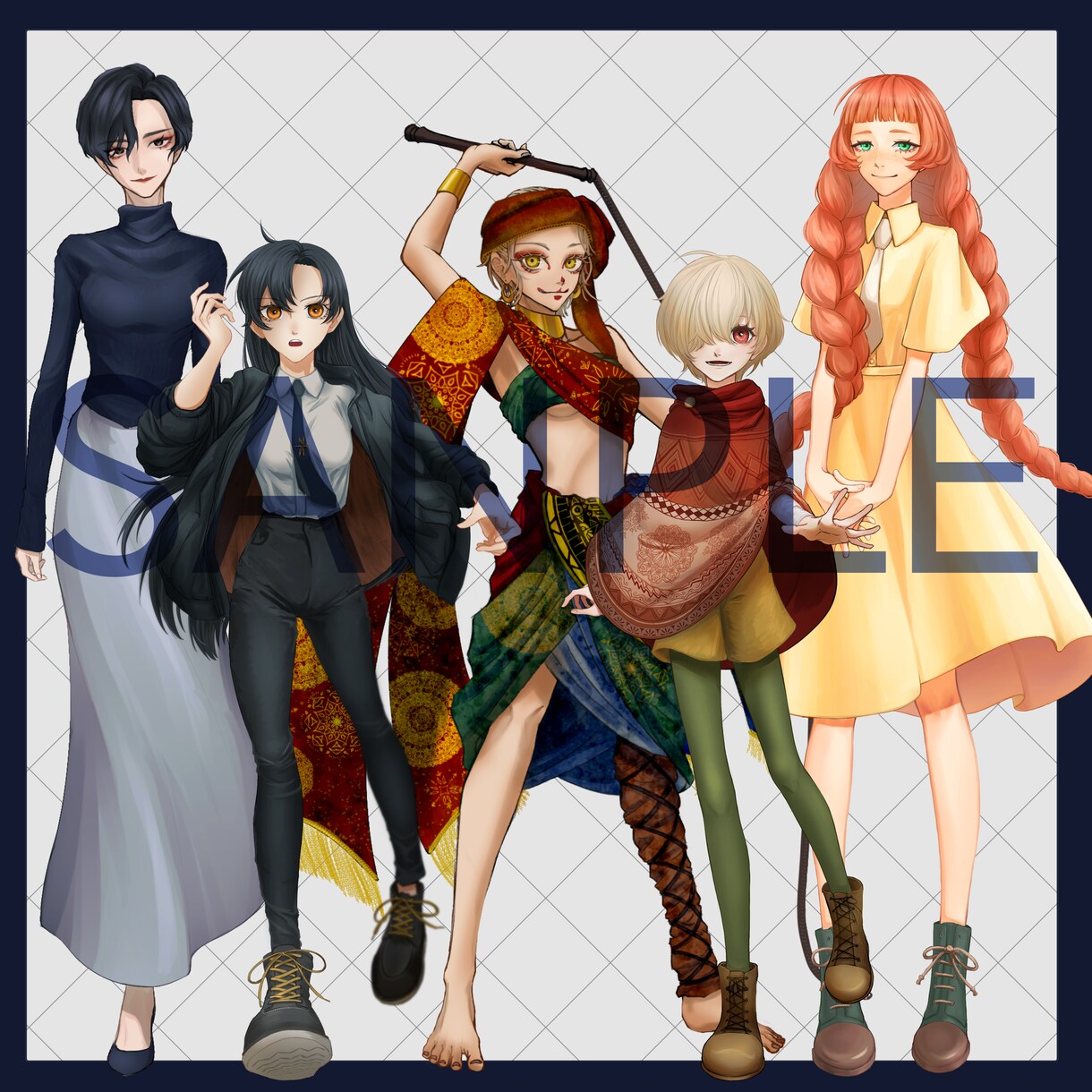 TRPG、ゲーム、配信等の立ち絵制作承ります 厚塗りで細かな装飾に質感までこだわりを持って描きあげます！ イメージ4