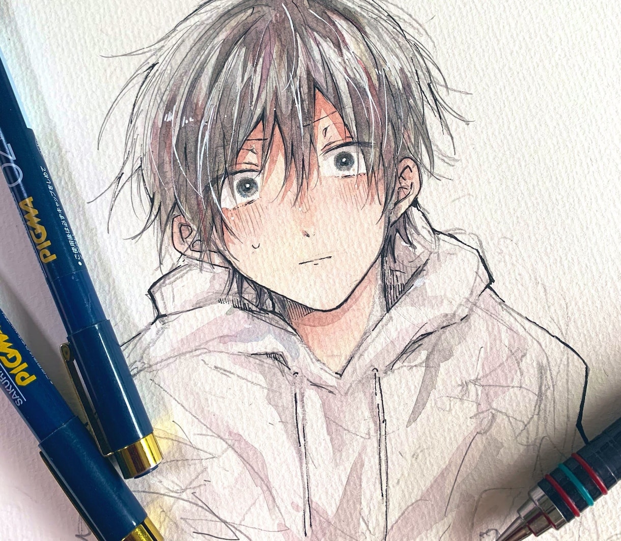水彩イラスト描きます 描いた作品は郵送することも可能です！ イメージ4