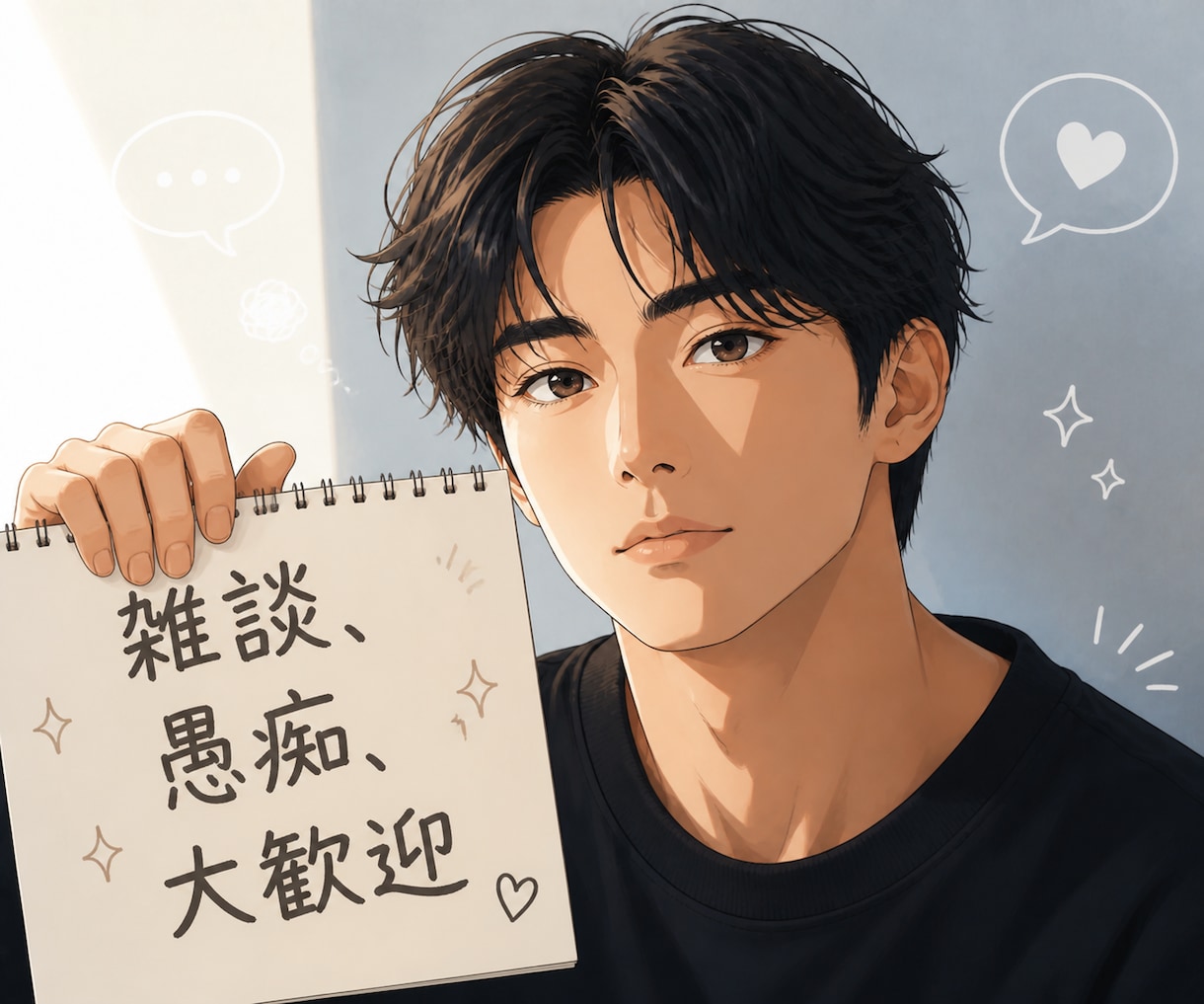 1分でも！　今聞いてほしい話をどんな事でも聞きます 誰かに聞いてほしい、話をしたい。聞かせてくれると嬉しいです。 イメージ1