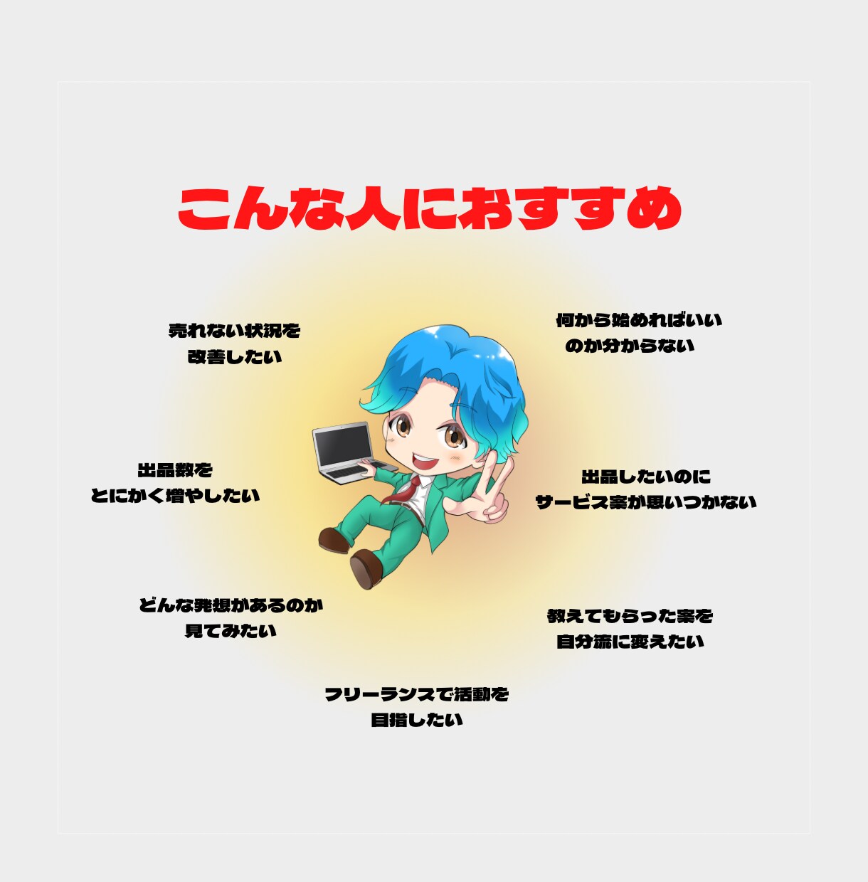 ココナラ商品アイデア販売スキル260個教えます 商品・スキル・出品アイデアを集めました!出品者になろう! イメージ3