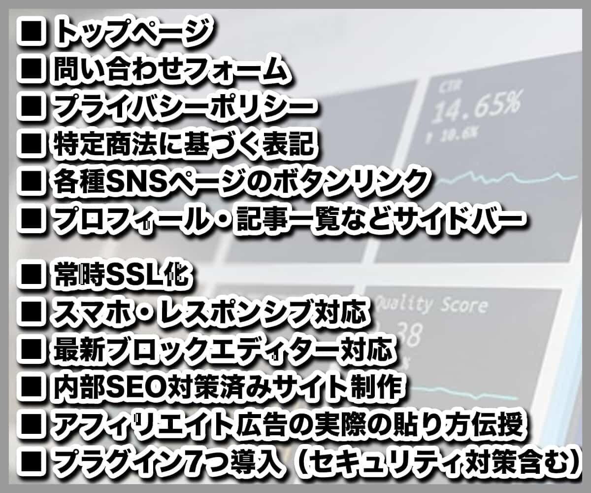 AFFINGERでワードプレスブログ制作します WordPress／SEO対策／GoogleアドセンスもOK イメージ5