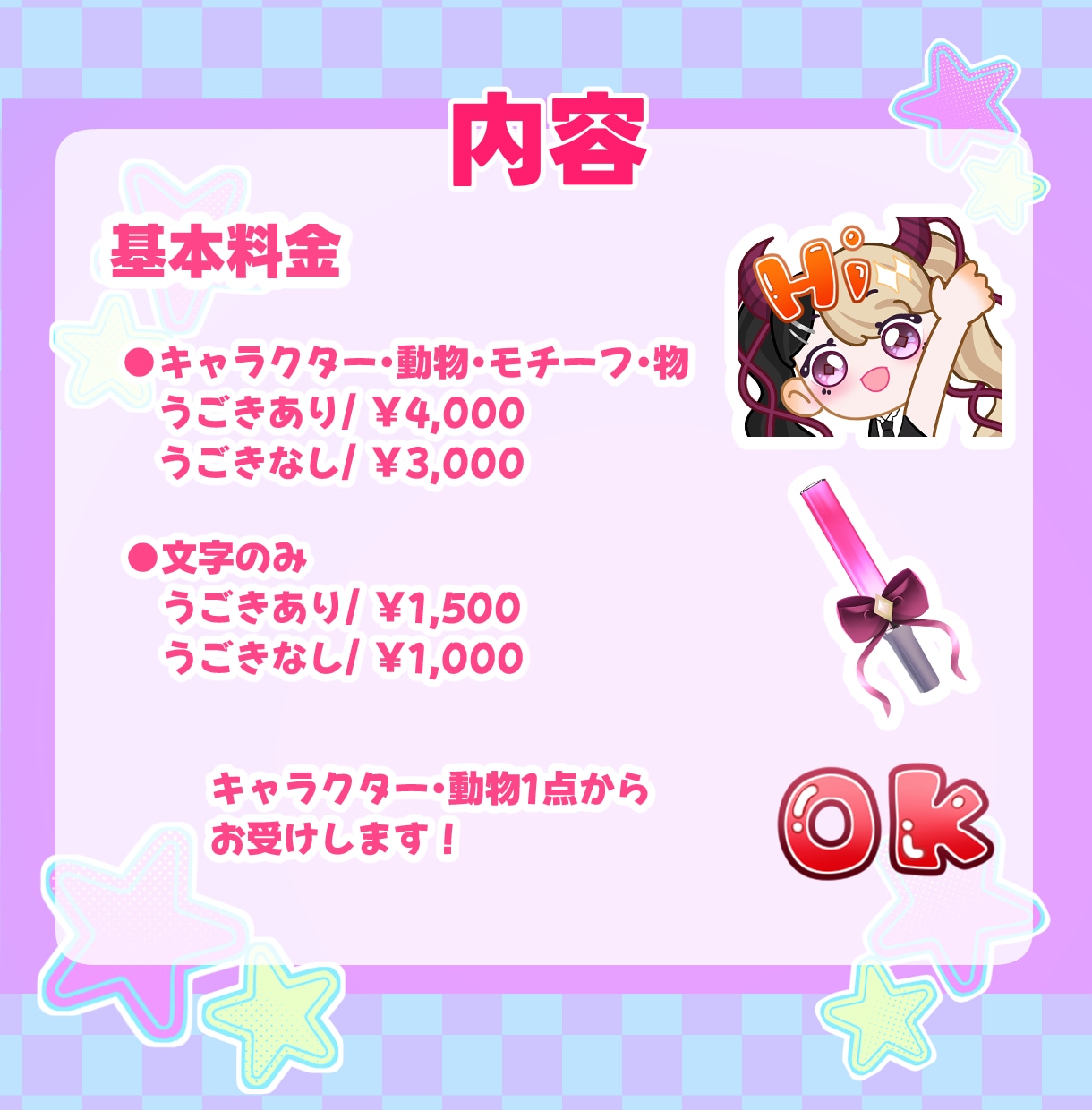 アニメーション配信用スタンプ制作いたします Twitchやyoutubeに使える可愛いスタンプ作ります イメージ2