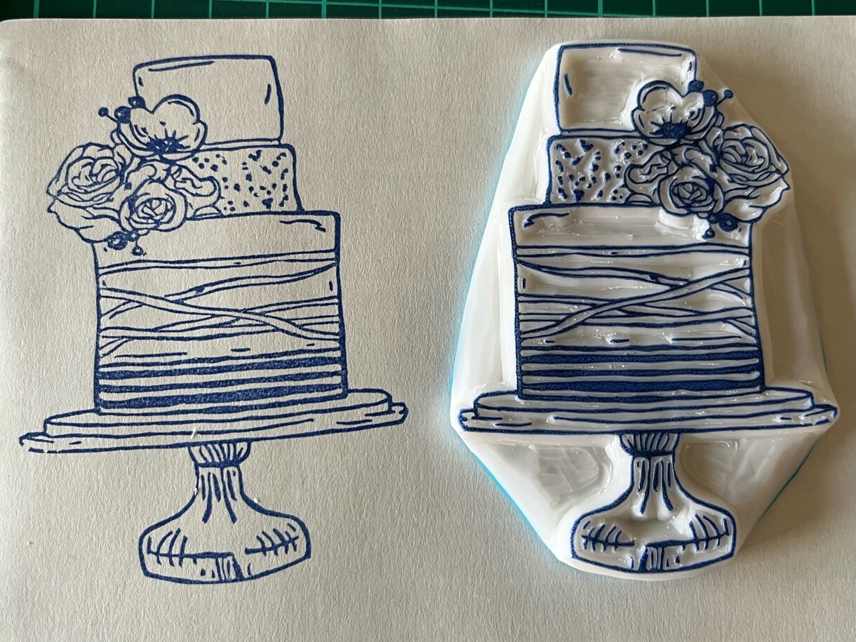 オリジナル消しゴムはんこをお作りします ●ハガキ1/2サイズより大きいはんこは、こちらでお作りします イメージ3