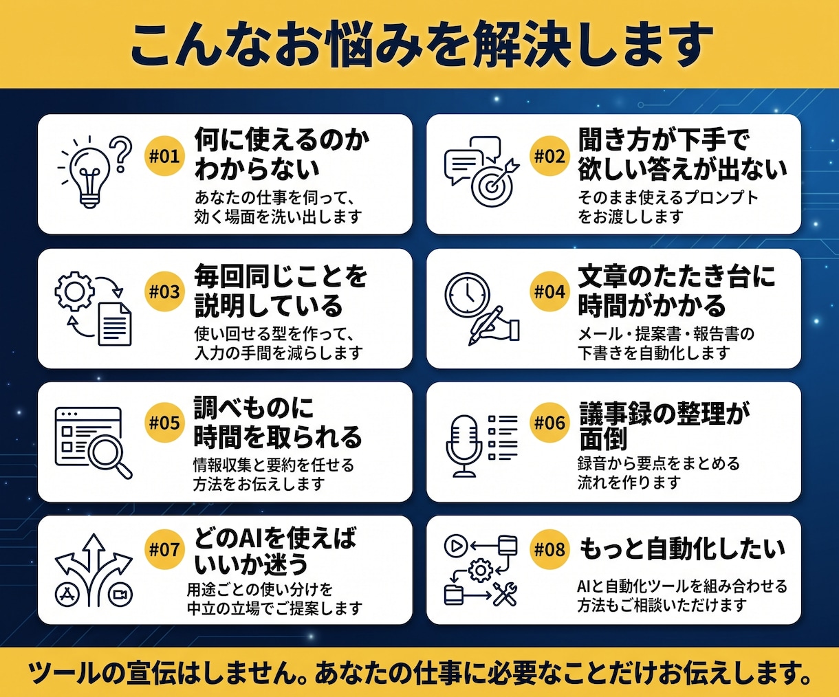 AIで仕事を効率化する方法の相談に乗ります 業務の8割をAIで処理する現役PM｜社会人歴の浅い方へ イメージ2