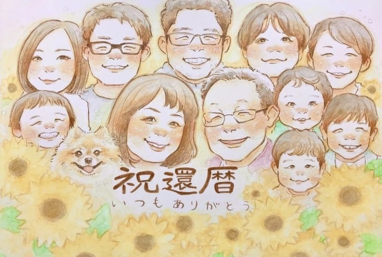ふんわりやわらかタッチ♡かわいい似顔絵お描きします プレゼントにはもちろん、ご自身の記念としてもオススメ イメージ9
