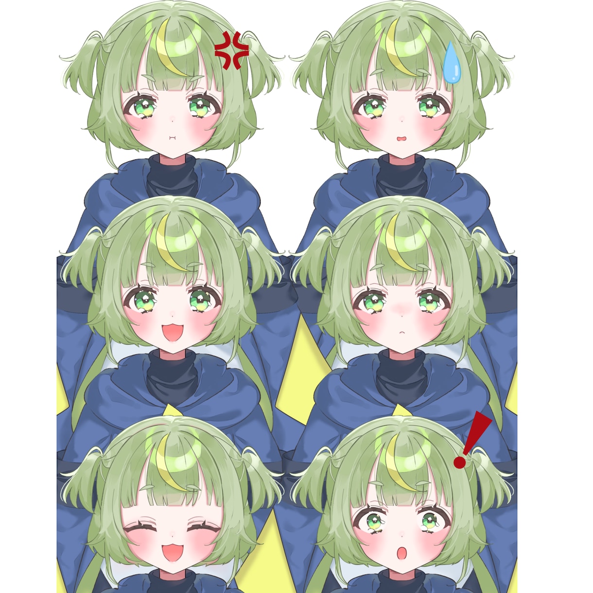 VTuberモデルのモデリングをいたします 1枚絵からのパーツ分けも可能〇 イメージ2